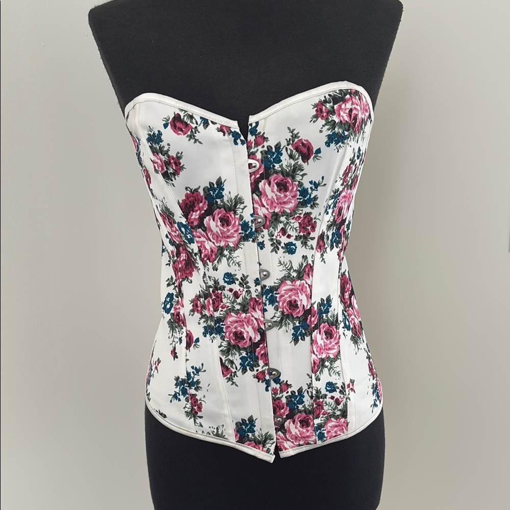 Floral Bustier Corset Top